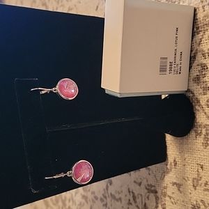 Touchstone "LULU" Lotus Pink earrings